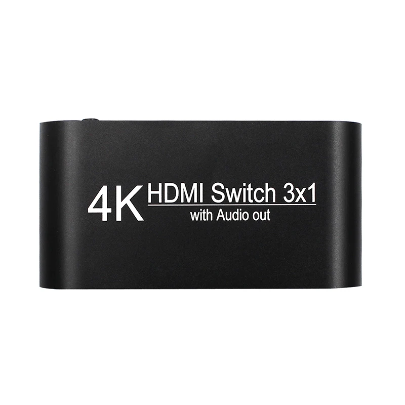 

HDMI Switch 1.4 4K HDR 3x1 Adapter Switcher with Audio Extractor 3.5 jack optical fiber cable ARC splitter for HDTV PS4