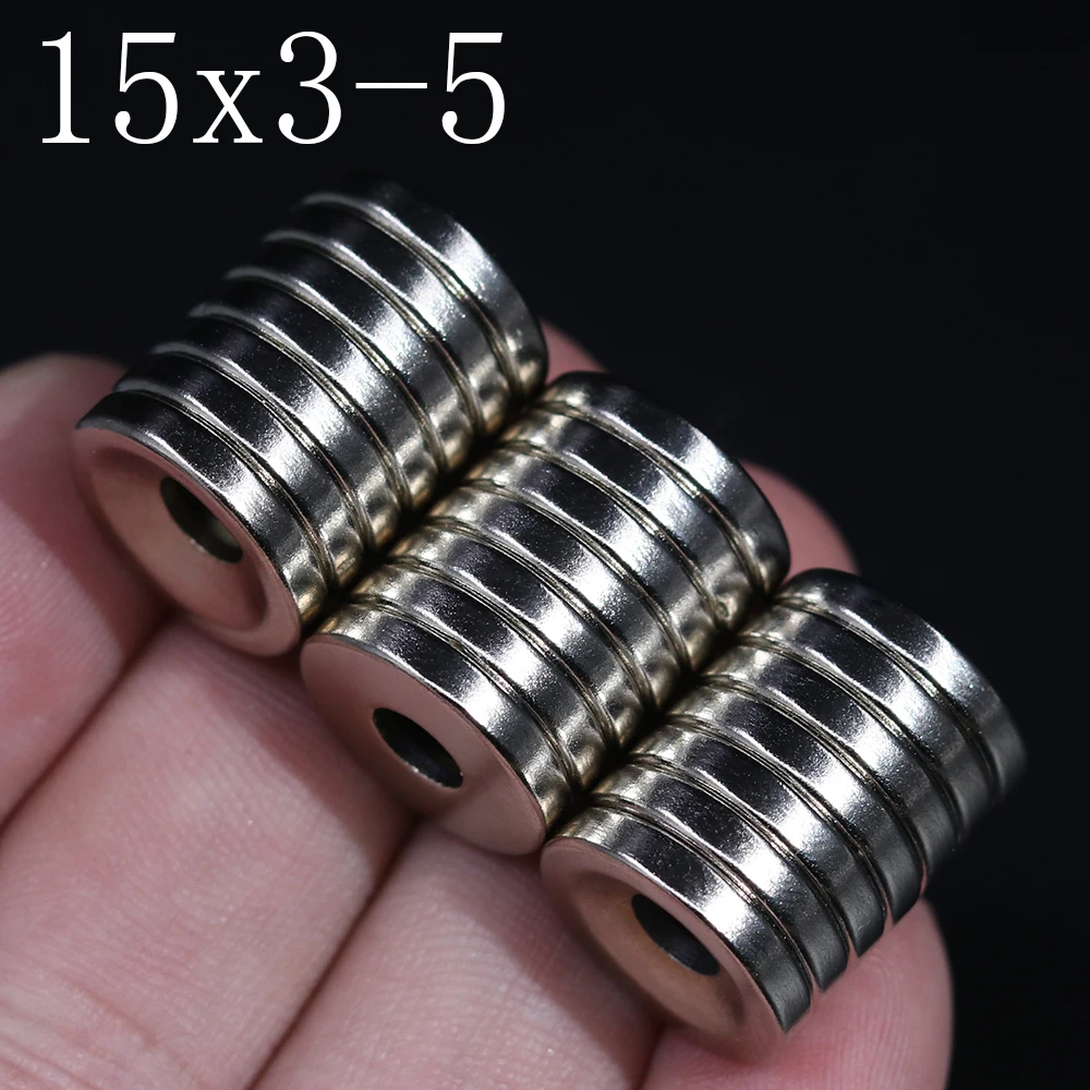 

5/10/20/50Pcs 15x3-5 Neodymium Magnet 15mm x 3mm - 5mm N35 NdFeB Round Super Powerful Strong Permanent Magnetic imanes