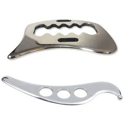 Stainless Steel Gua Sha Guasha Plate Massager Tool with Stainless Steel Gua Sha Scraping Massage Tool