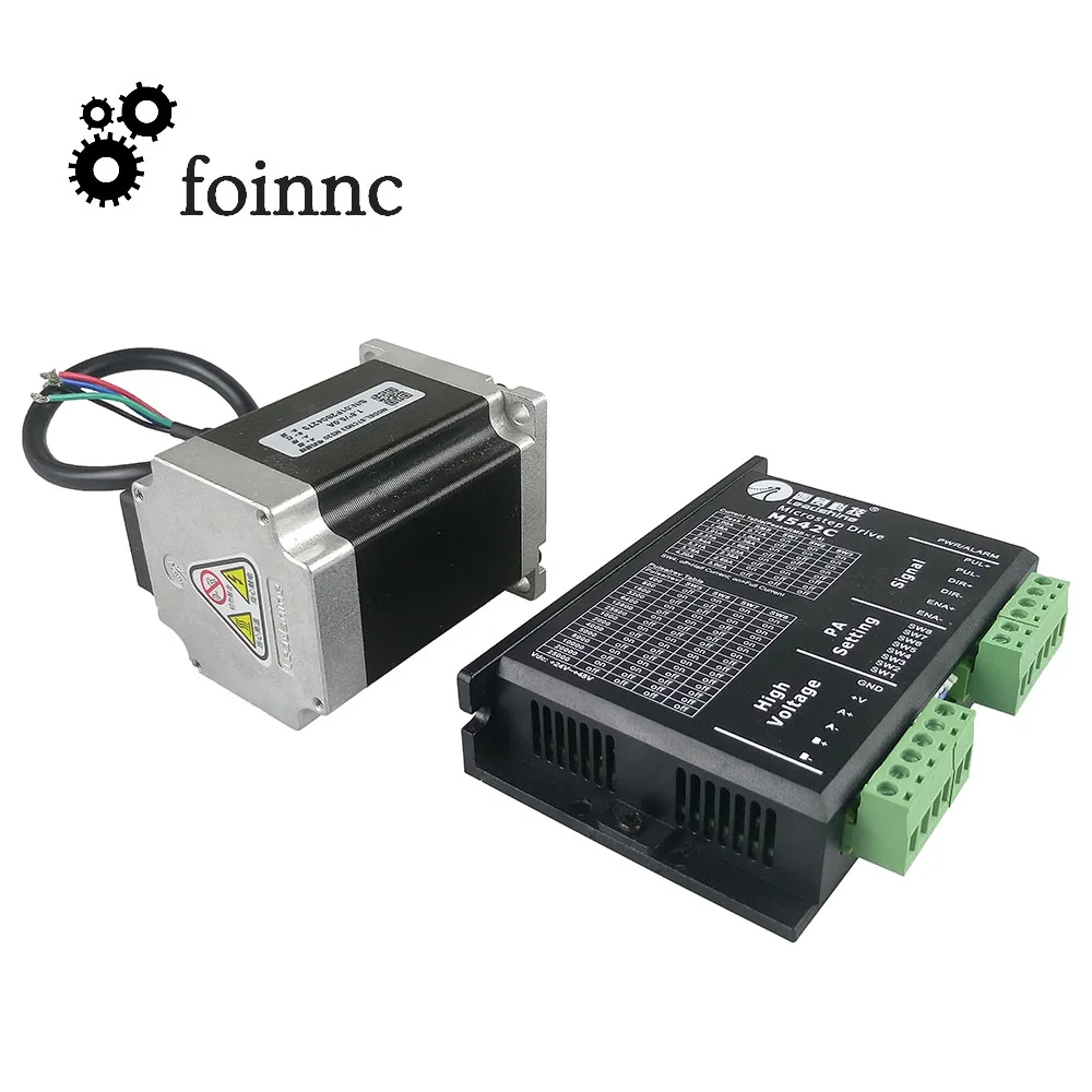 Leadshine M422C Stepper Motor Driver+Leadshine 57 series stepper Motor Kit engraving machine hybrid servo motor