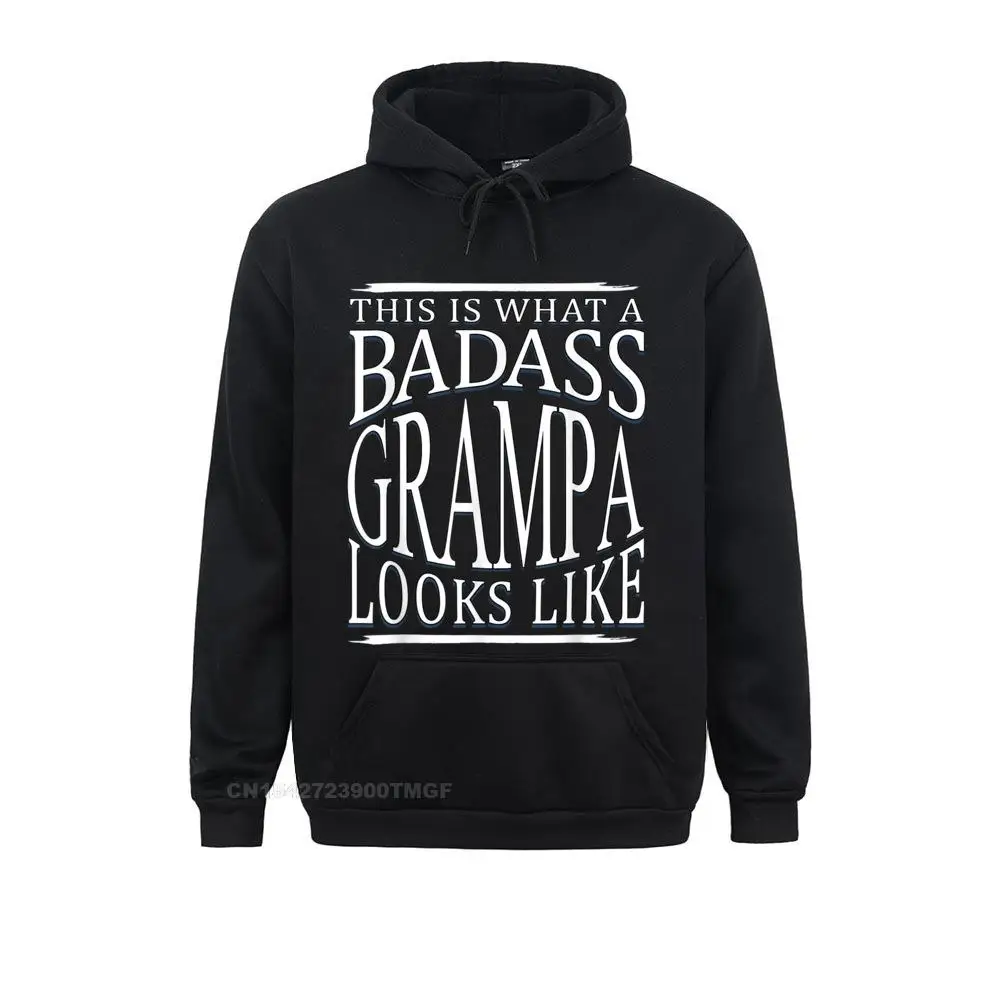 Unique Gifts For Grandpa - This Is What A Badass Grampa APA 2021 New Fashion Mens Sweatshirts Long Sleeve Hoodies Hoods