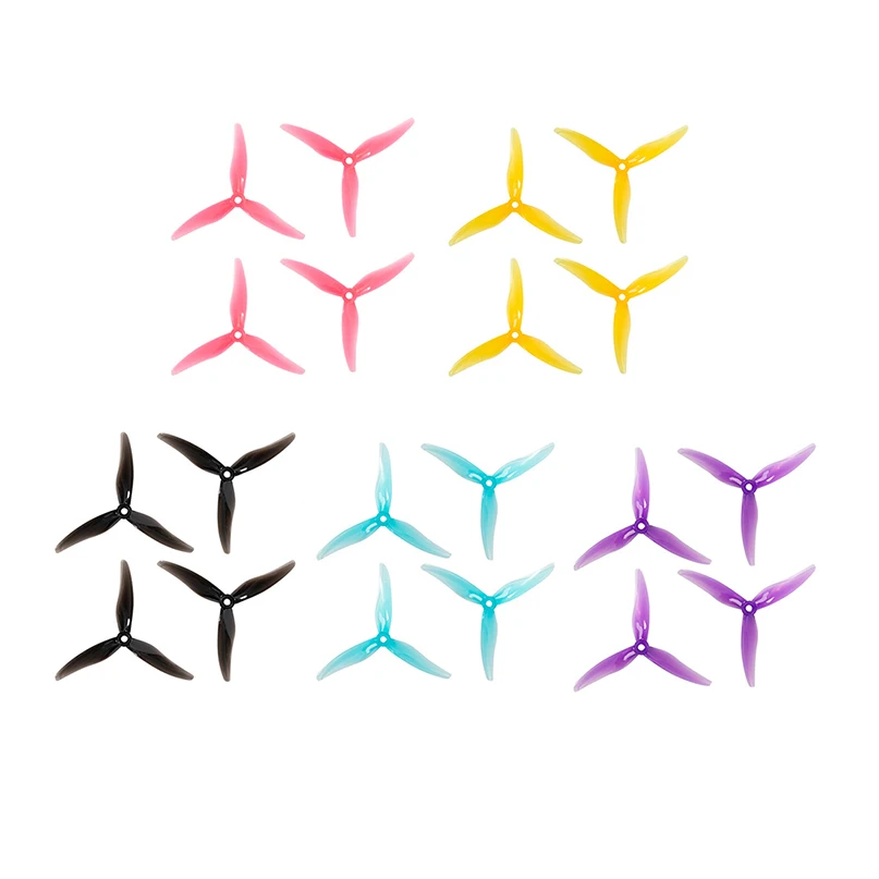 

16pcs GEMFAN Hurricane 51477 4.12g 5mm/POP 3-Paddle Propeller CW CCW 5inch 4S 6S for 2206-2407 Motor DIY RC FPV Racing Drone​