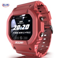 KLW OCEAN Powerful Life Low Power Chip Single Touch Health Rate Monitoring  Multiple Sports Smart Watch Sport IP68 Waterproof