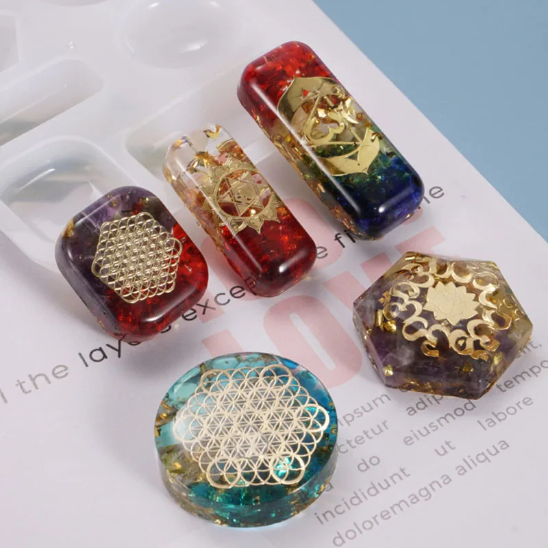 DIY crystal drop mold pendant pendant geometric Pendant Earrings homemade backpack accessories silicone mold