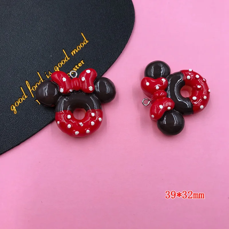 Big Cute Resin Flatback Cabochon Mouse Charm for Keychain Decoration, Earring, Jewelry Accessory  DIY Making Pendant