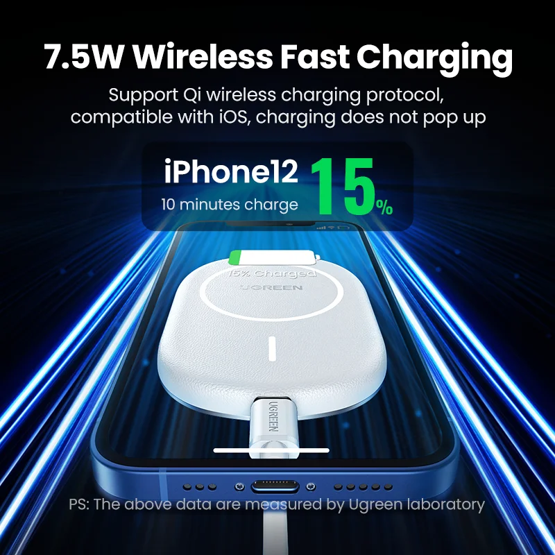 UGREEN Magnetic Car Wireless Charger For iPhone 13 12 Pro Max Phone Holder Car Charger For iPhone 13 12 Mini Qi Wireless Charger