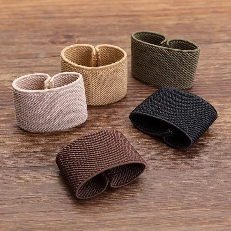 2 Pcs Plastic Nylon Elastic Belt Keeper D Shape Belt Strap Loop Ring Buckle Parts for Leather Craft Bag Strap Belt 35/40mm