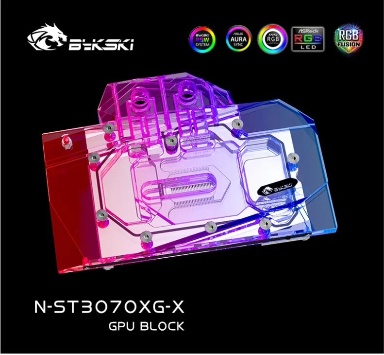 Imagem -04 - Bykski Watercooler para Zotac Geforce Rtx 3070 x Gaming oc 8g Twin Edge com Placa Traseira Bloco de Água de Cobertura Completa N-st3070xg-x