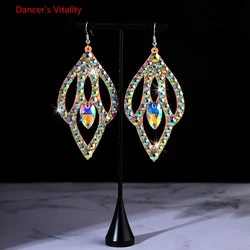 Belly Dance Accessory Womens Jewelry Bling Crystal Stones Earrings Sparkling Earrings Belly Dance Dangle Earrings 1 Pairs/Pack