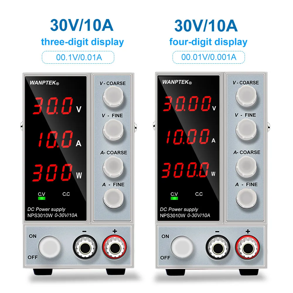 

Adjustable DC Power Supply 60V 5A LED Digit Voltage Regulator Switch Laboratory Power Supply Bench Source 30V 10A DIY wanptek