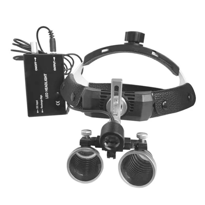 Imagem -04 - Lupas Dentárias com Led para Odontologia Binóculos Dentista Magnifier Headband Lupa Médico Lupa Profissional 2.5x 3.5x
