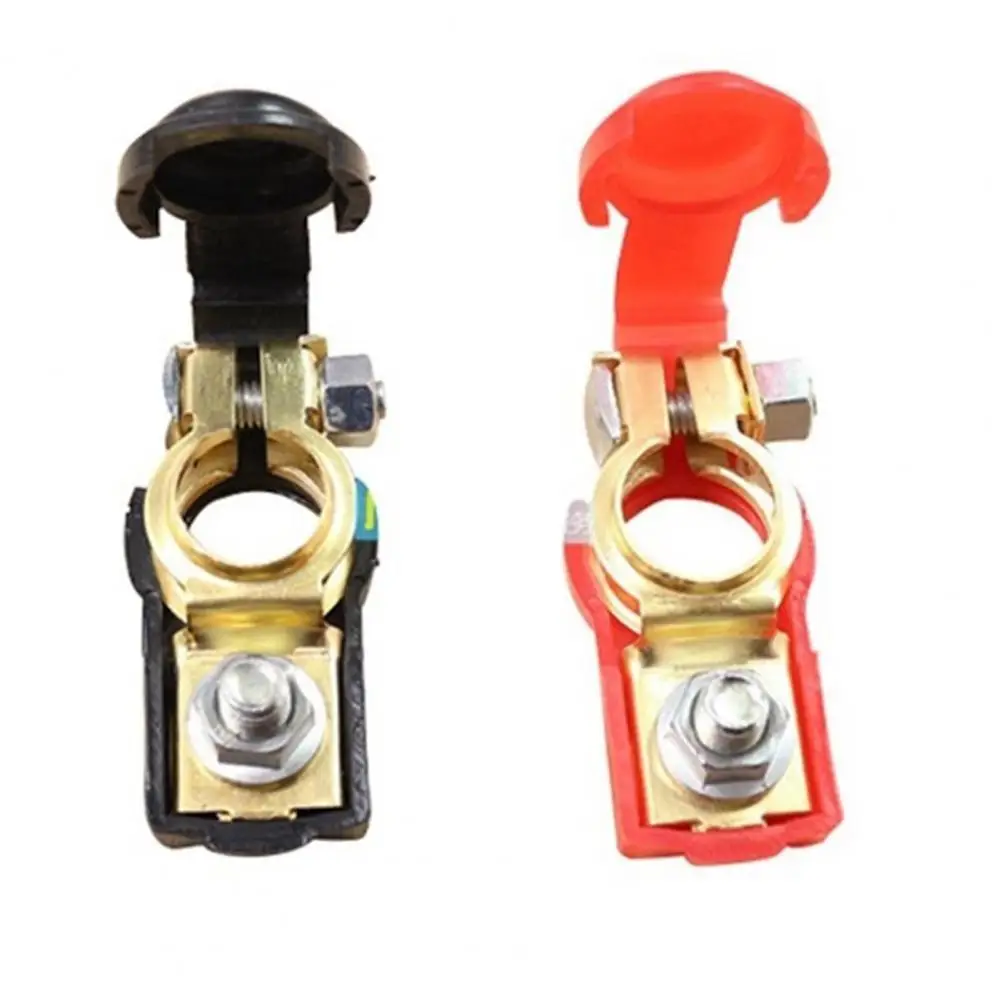 60%  Dropshipping!! 2Pcs Terminal Clamp Easy to Install Long Service Life Metal Terminal Clamp