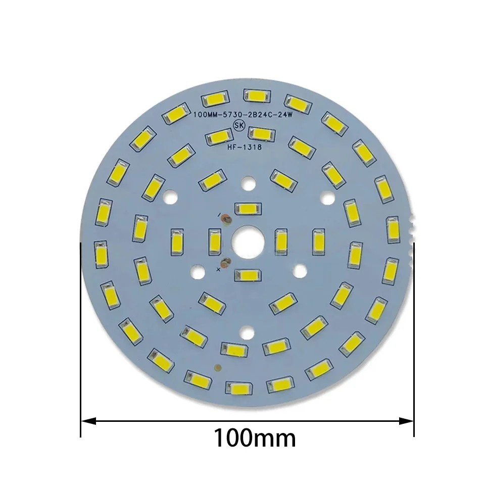 High Power 24W 90MM 100MM 120MM 145MM Bright High Lumen Lamp Plate LED Chip Light Beads Circular Lamp Plate For DIY Ceiling Lamp