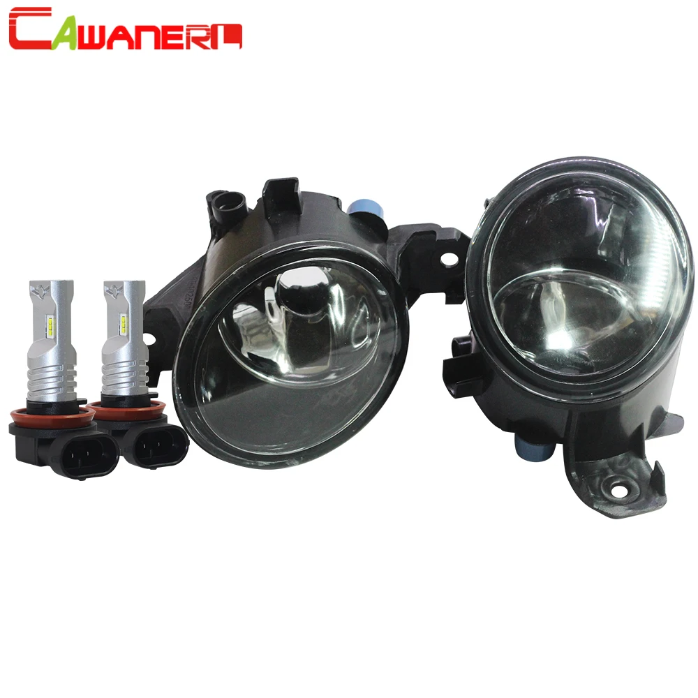 Cawanerl For 2002 Nissan Wingroad Car Front Fog Light Assembly Lampshade + H11 LED /Halogen Lamp DRL 12V Styling