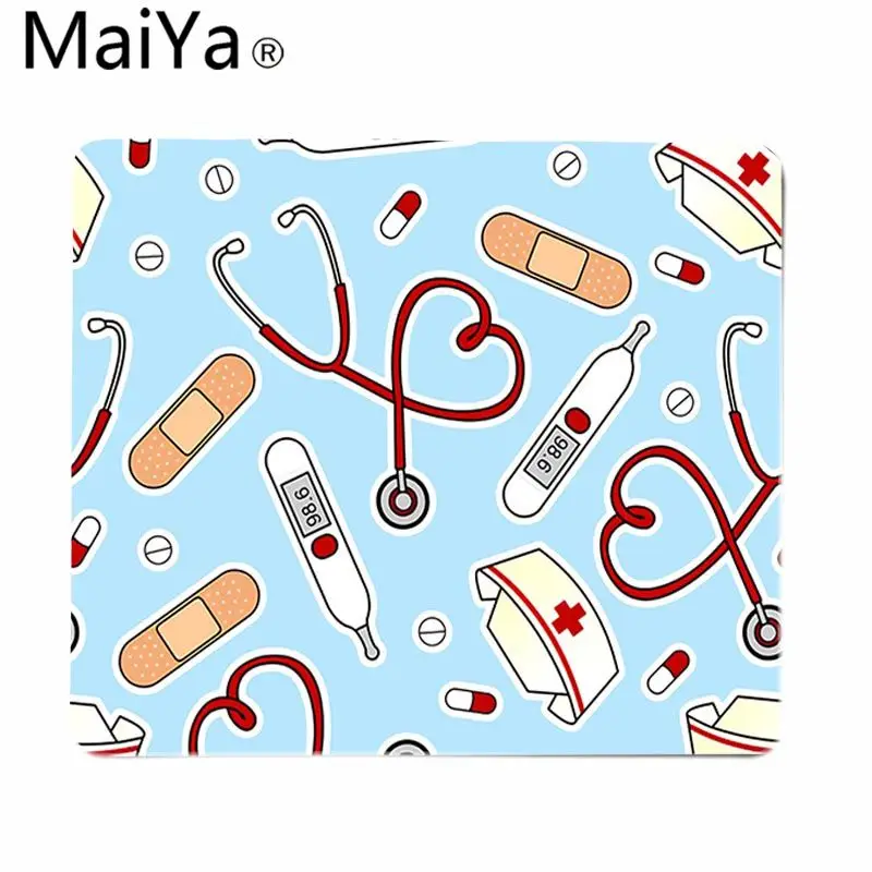 Maiya Top Quality Doctor Nurse Medical Medicine Rubber Mouse Durable Desktop Mousepad  Top Selling Wholesale Gaming Pad mouse