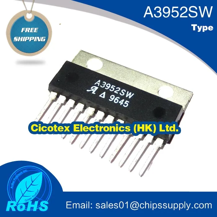 

2pcs/lot A3952SW ZIP12 A3952S W FULL-BRIDGE PWM MOTOR DRIVER A3952 SW A 3952SW 3952S 3952