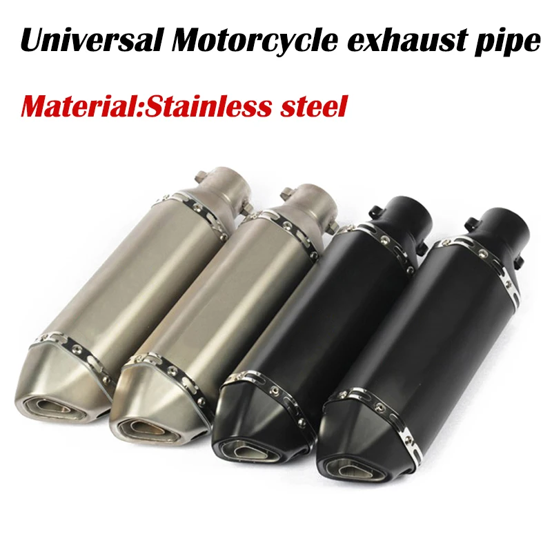 

Upgrade 38-51mm Universal Motorcycle Exhaust Modify Motocross Exhaust Muffler ATV Dirt Pit Bike For FZ6 CBR250 CB600 MT07 R1