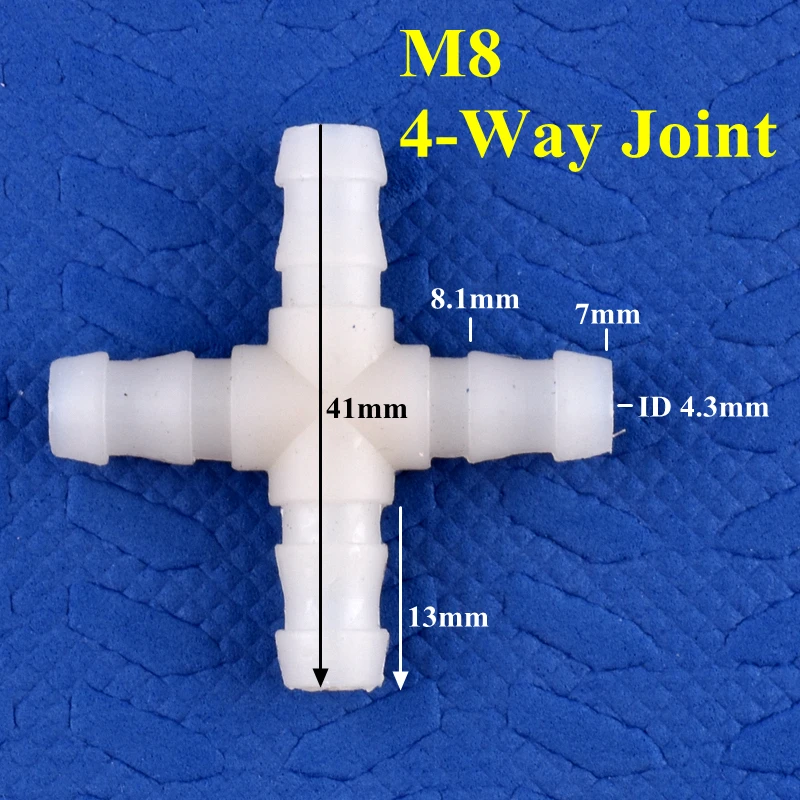 5 ~ 200 szt. 8mm 4 sposoby na 5 sposobów złącze węża zbiornik akwarium pompy powietrza Equal Dia Pagoda przeguby nawadniania kropelkowego fajka