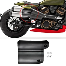 Motorcycle Black Rear Passenger Heat Shield Deflector Cover For Harley 2021 2022 2023 SS1250 Sportster S 1250