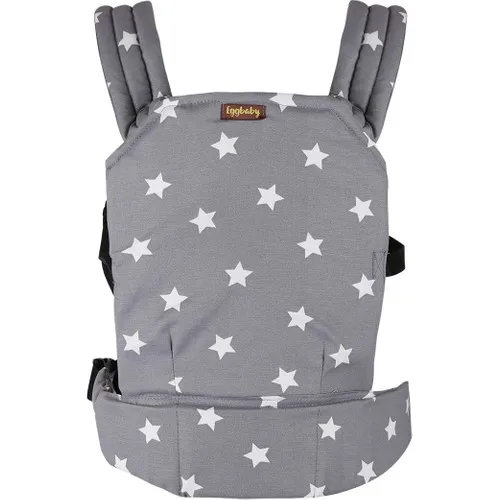 Ovo bebê ergonômico kangurusu cinza estrela