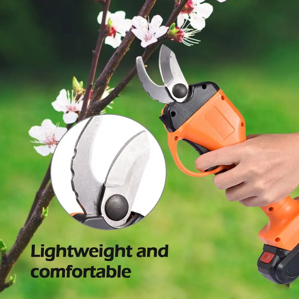 

Electric Pruning Scissors Pruning Shears 600W 21V Rechargeable Garden Pruner Secateur Branch Cutter Cutting Tool + 2mAh Battery