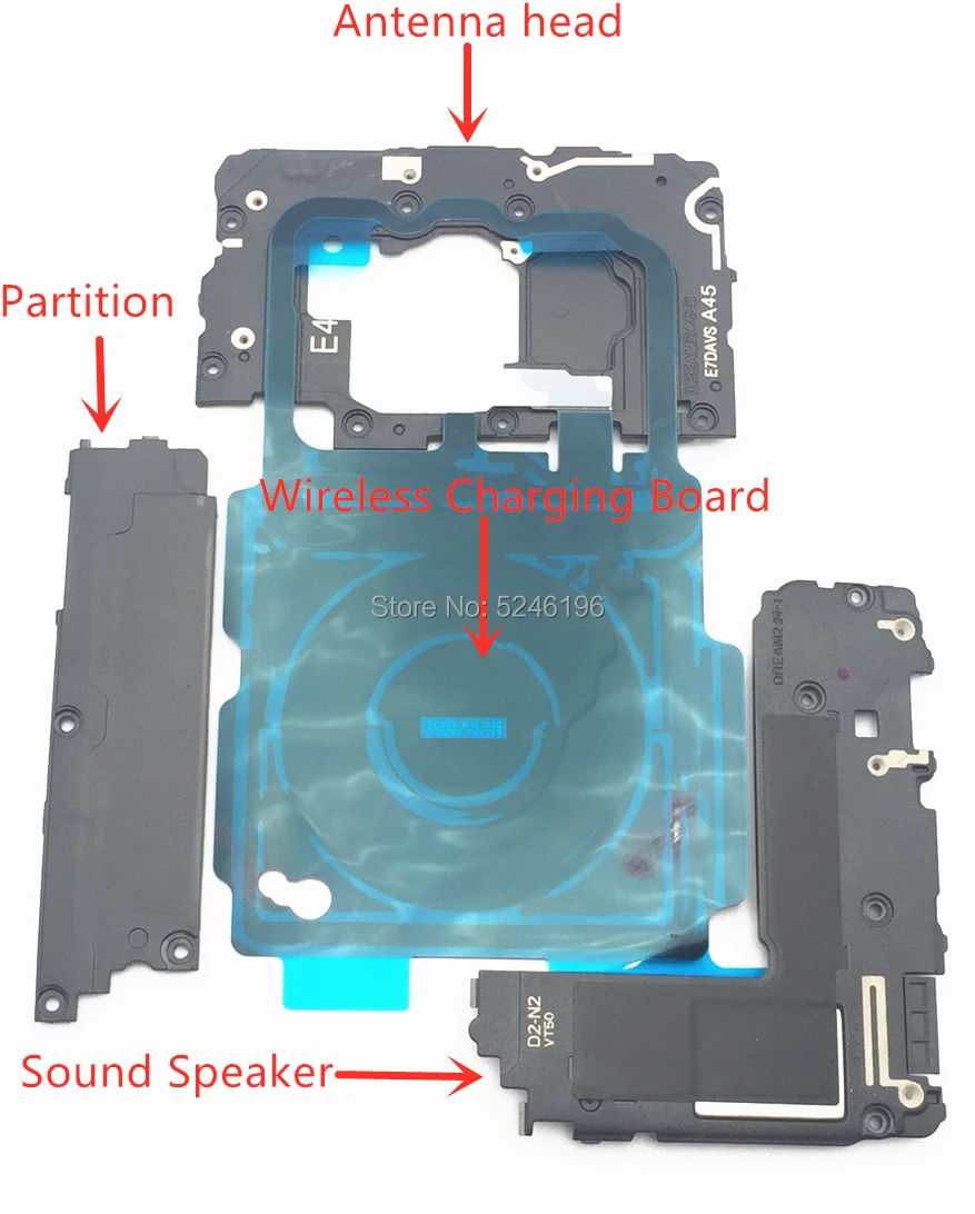 1pcs Wireless charging board NFC Signal Antenna Cover Bottom Sound Speaker For Samsung Galaxy S8+ G955F G955U G955N Replace Part