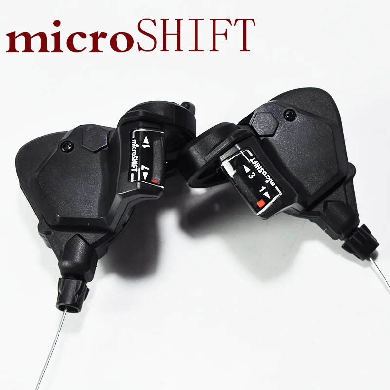 MicroSHIFT TS38-7 manetka z kciukiem 3x7/8/9speed bike MTB przerzutka do shimano sram 7 prędkości