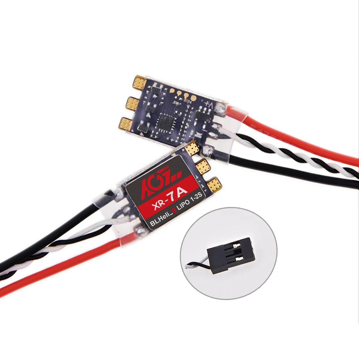 AGFRC XR-7A 1-2s Lipo BLHeli_S Brushless Micro Electronic Speed Controller 7A ESC For RC Quadcopter FPV Racing Dshot 600 300