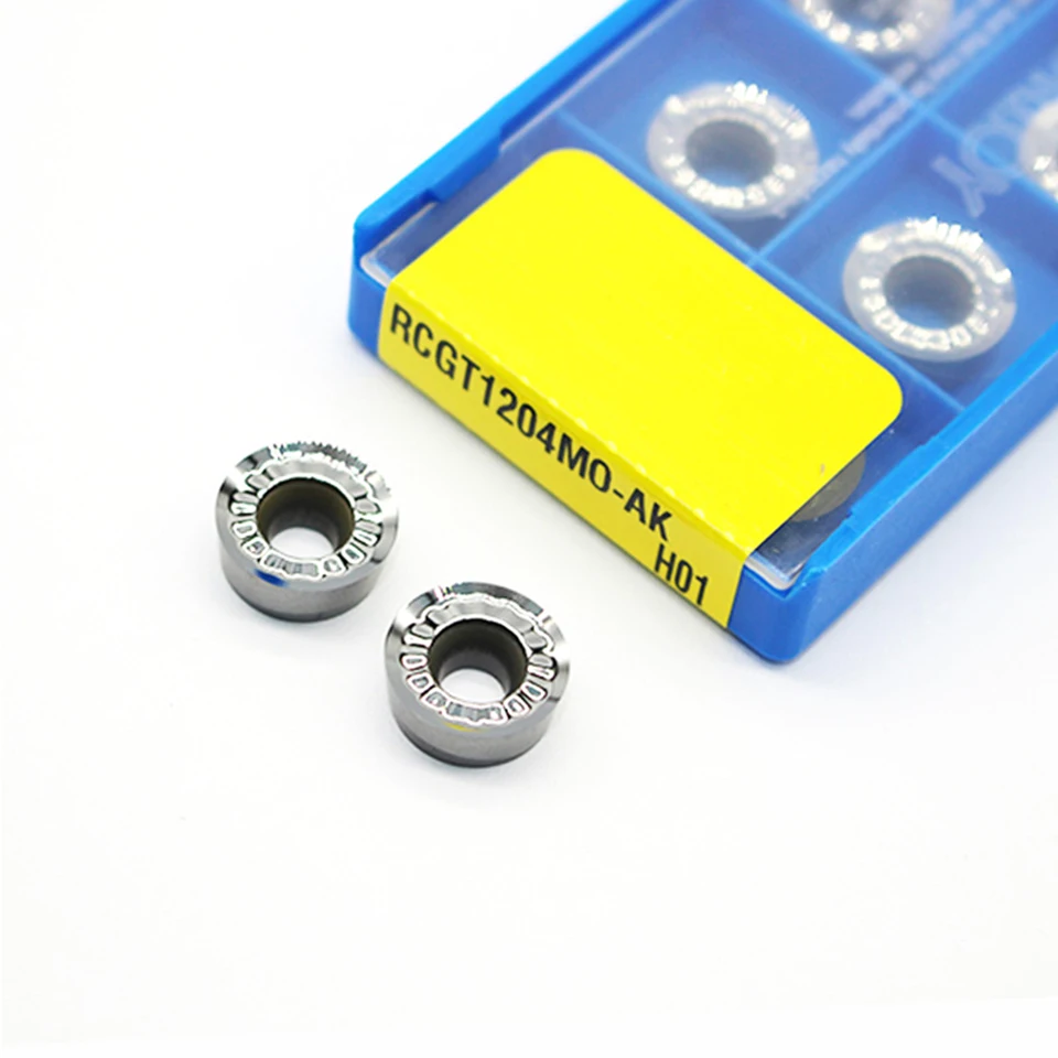 10 Chiếc RCGT1204MO AK H01 Nhôm Lưỡi Dao RPGT1204 Tiện Dụng Cụ Cắt Dụng Cụ Xoay CNC Công Cụ Xử Lý Nhôm Và Đồng