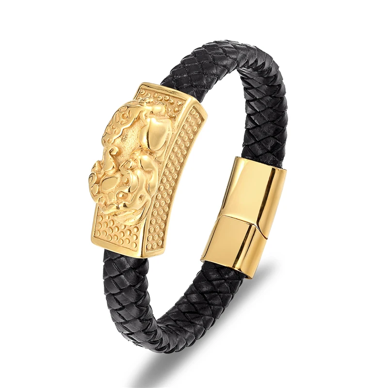 Pulseras Ankh con Cuero Trenzado - Acabado Premium Garantizado