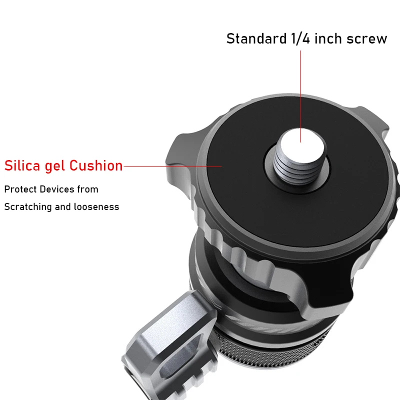 1/4 ”поворотный мини штатив с шаровой головкой с креплением для холодного башмака