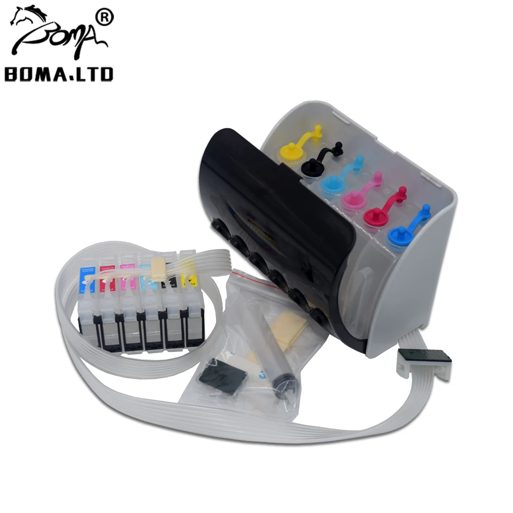 BOMA.LTD PX660 PX650 P50 T60 T50 TX650  Bulk Ink Ciss Without Chip For EPSON RX585 RX595 RX685 RX610 RX615 RX680 RX690 RX640