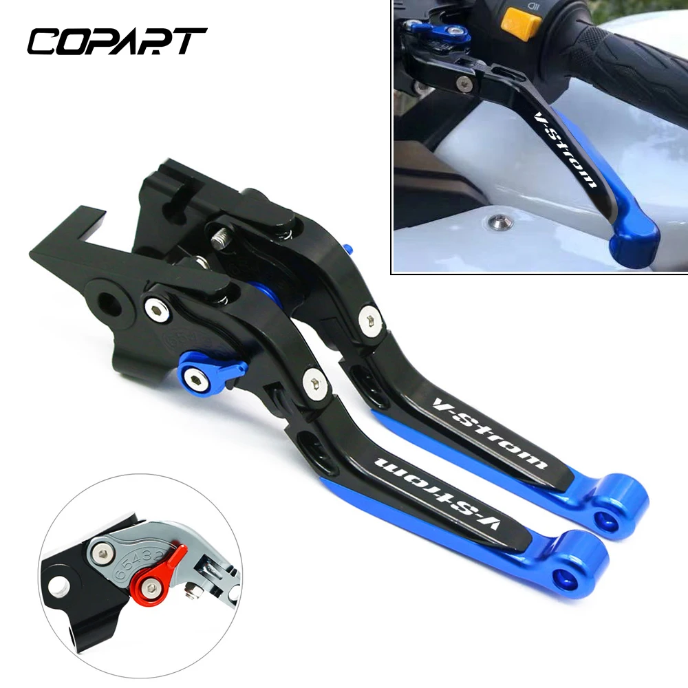 For SUZUKI V-Storm V Storm VStorm DL650 2004-2010 Motorcycle CNC Handle Lever Adjustable Extendable Folding Brake Clutch Levers