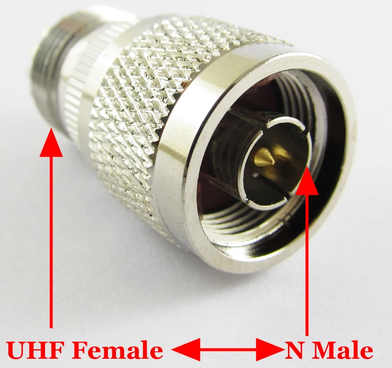 1pc Brass N Type N Male to UHF SO239 Female Jack Straight RF Adapter Connector