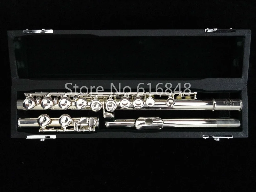 Muramatsu Flute 1957 C Tune 16 Keys Closed Holes Flute Cupronickel Silver Plated Flute E Key Brand Musical Instrument With Case