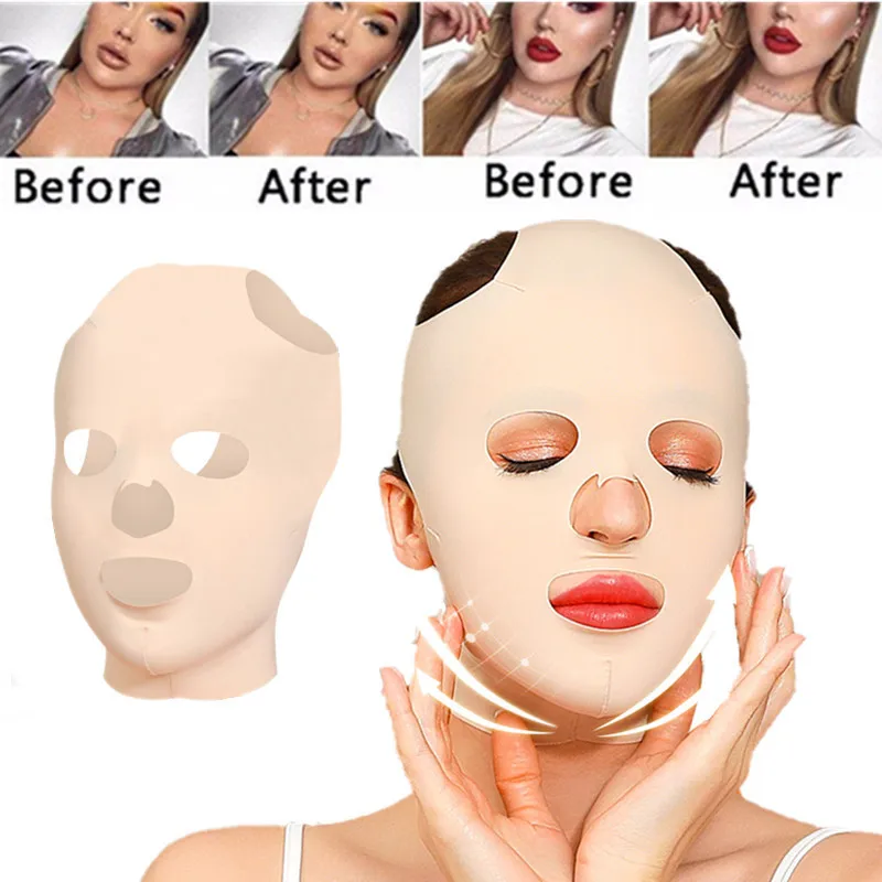 

3D Reusable Breathable Beauty Women Face mask Slimming Bandage V Shaper Full Face Lift Sleeping Mask beauty health