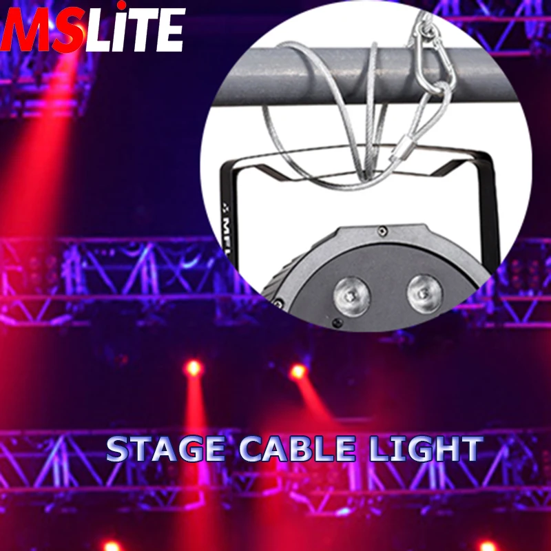 10pcs Stage Lights Safety Cable, 110lb Load Duty and 4mm in Diameter, 31.5’’ Stainless Steel Rope