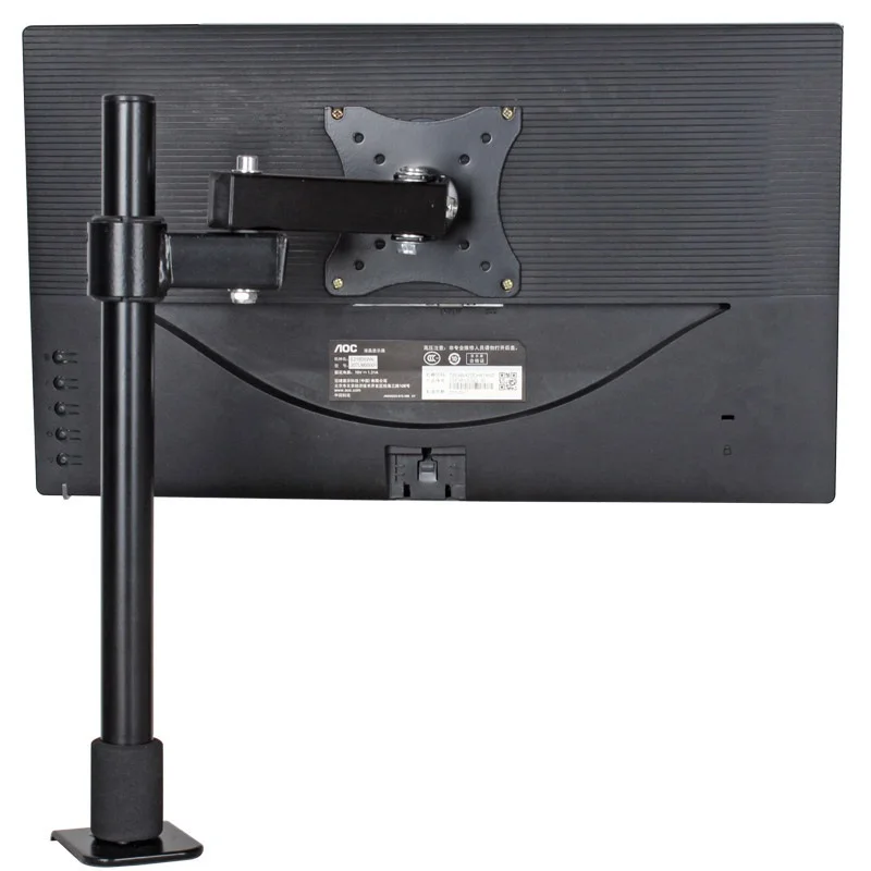 HILLPORT Fully Adjustable Single Arm LCD LED Monitor Stand Desk Mount PC Bracket for 14