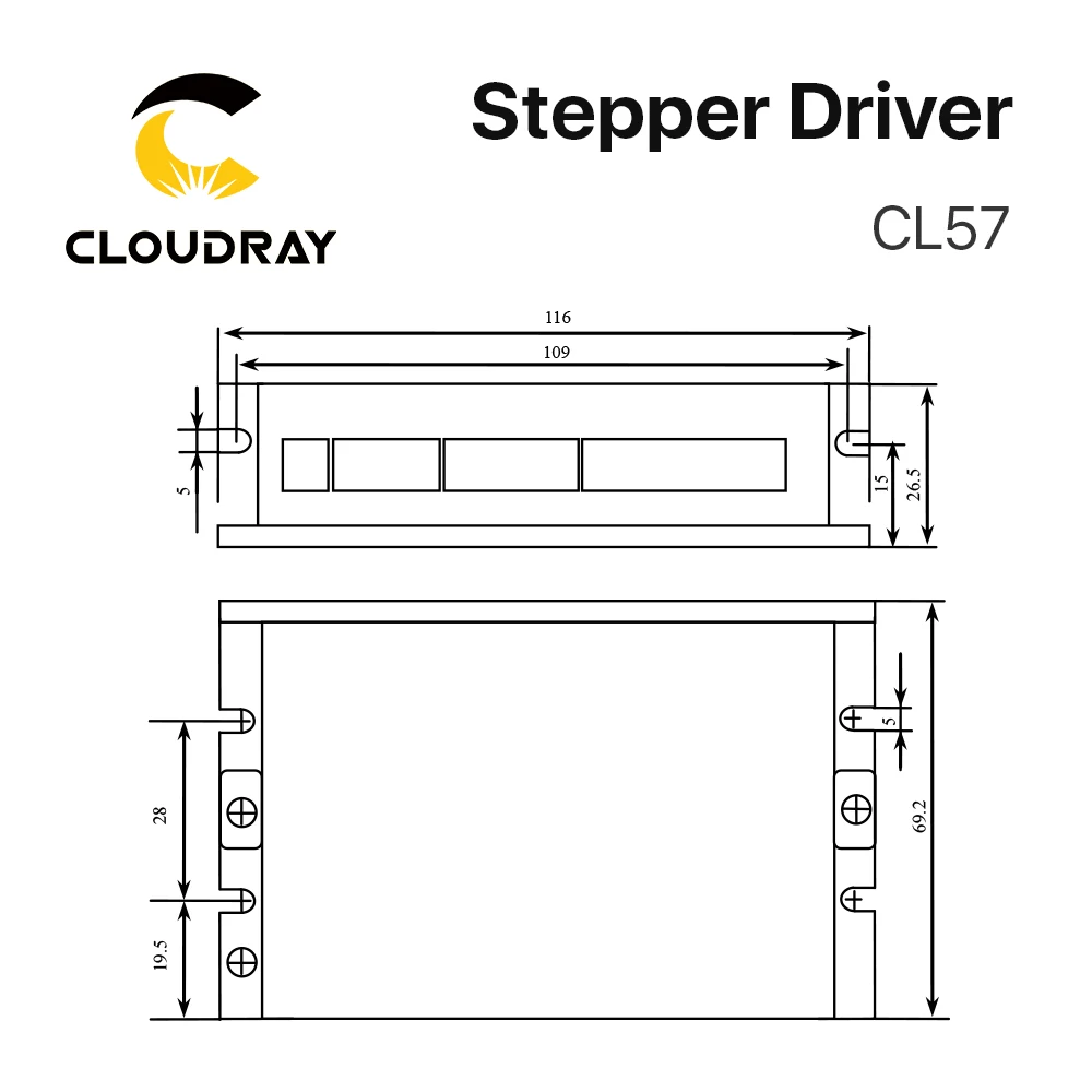 Leadshine CL57 Nema 23 Digital Closed Loop Stepper Motor Driver Stepper Driver for 3D Printer Cutting Machine