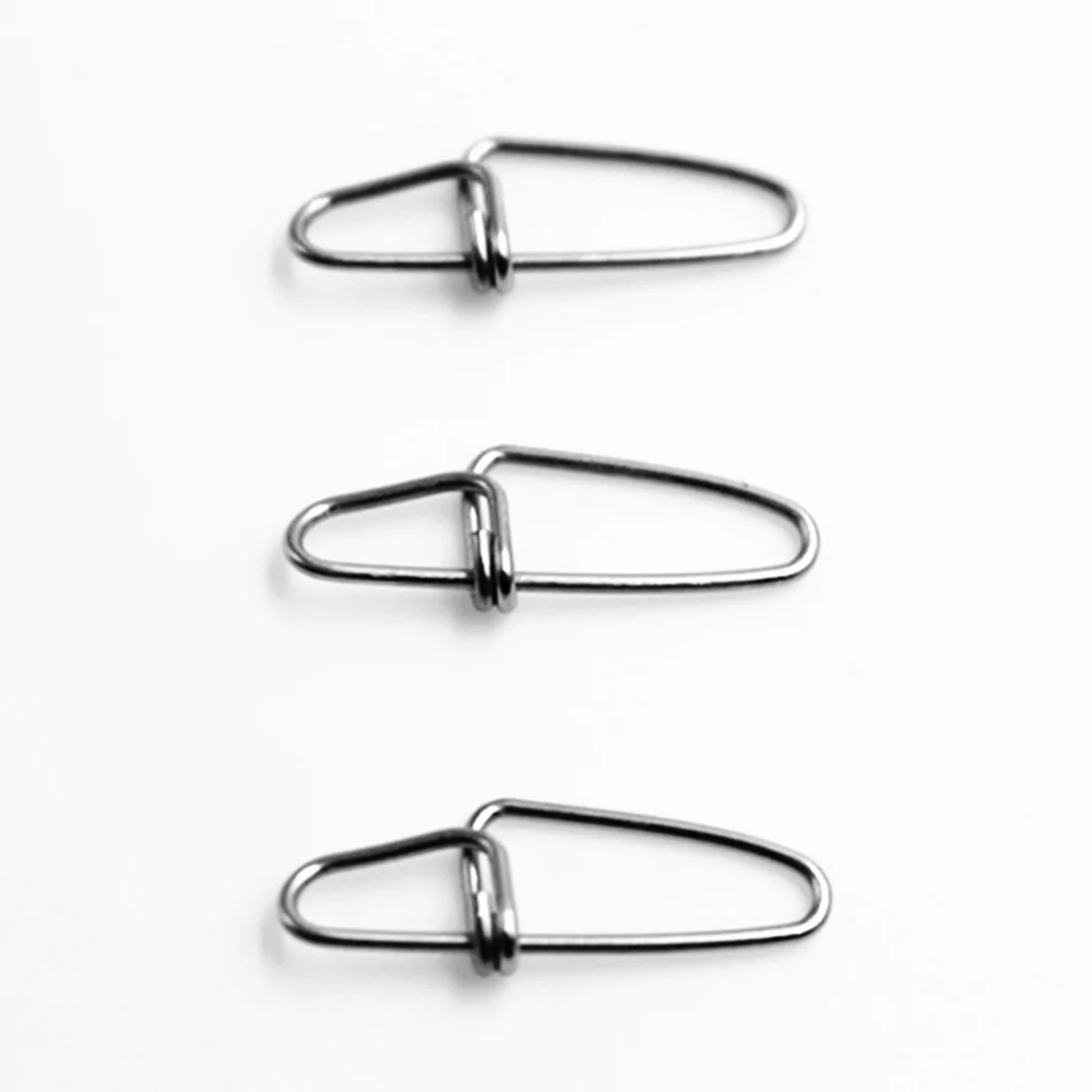 50pcs/lot strengthen Fishing Connector Pin Bearing Rolling Swivel Stainless Steel Fishing Barrel Swivels Hook Lure Accessories