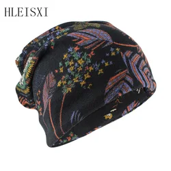 Women Spring Autumn Warm Beanies Skullies Fashion Girl Hat Scarf Double Used Bonnet Outdoor Hip Hop Adult Female Bonnet New Hats