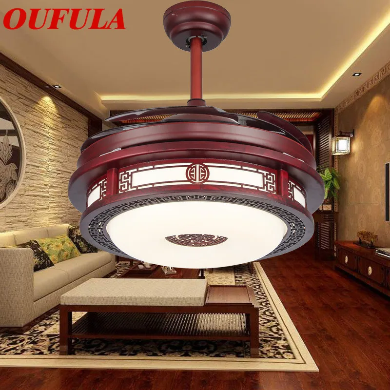 BRIGHT  Ceiling Fan Lights With Remote Control Invisible Fan Blade Fan Lighting Decorative For Home Living Room Bedroom
