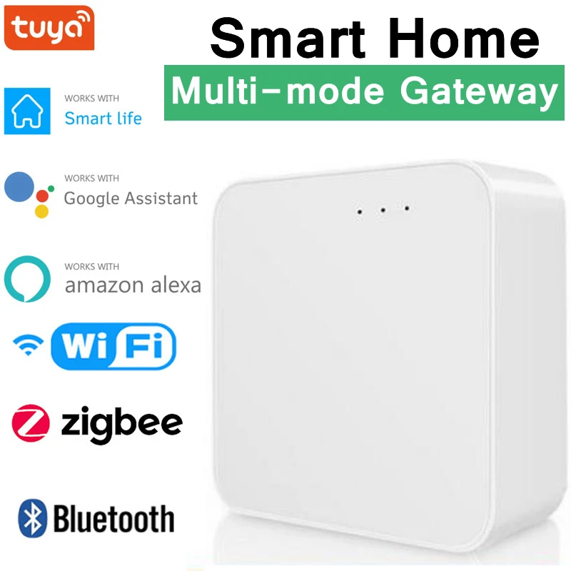 Tuya ZigBee Smart Home Gateway Sensor Bohlam Sakelar Soket Pintar Remote Control Aplikasi Jaring Bluetooth WIFI untuk Alexa Google Home