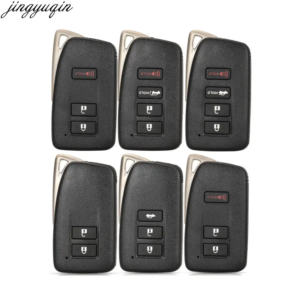 

Jingyuqin 5pcs 2/3/4 Buttons Remote Car Key Case Shell For Lexus NX GS RX IS ES GX LX RC 200 250 350 LS 450H 300H Smart Fob