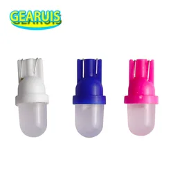 100X Niet-polaire AC DC 6V 6,3V 194 T10 # 555 LED F10 wigbasis met matte len niet-polariteit flipperkastspelmachine wit