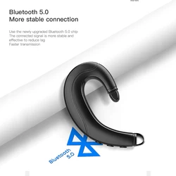 New Air Conduction Portable Ear-Hook Wireless Bluetooth Compatible Earphones Sport Waterproof Hands-Free Headset With Micrphone