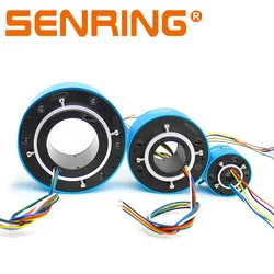 Stock 6 wires /12 wires for Through bore Slip Ring centre ID 12.7mm,20mm, 25.4mm, 38.1mm, 50mm, 60mm current each 10A