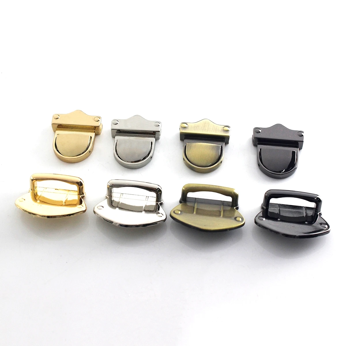 1pcs Metal Fashion Push Lock Tongue Lock Clasp Closure Parts for Leather Craft Women Bag Handbag Purse DIY Hardware Accessories