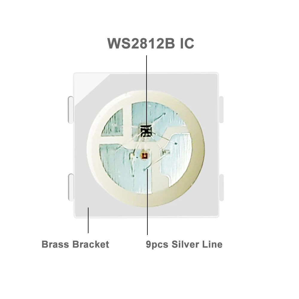 DC5V WS2812B indywidualnie adresowalny inteligentny 5050 RGB Luces Led pasek światła 3PIN 30/60/144 pikseli/M czarny biały PCB IP30/65/67