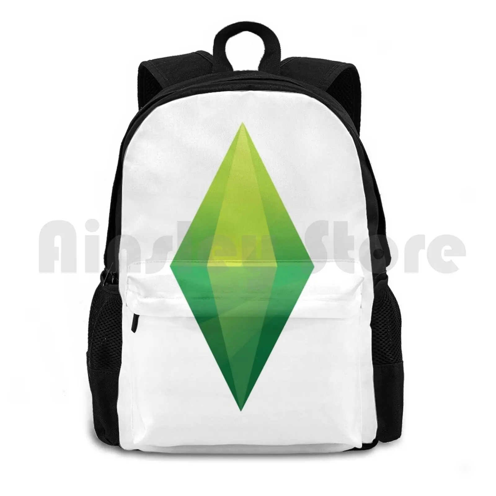 Sims Plumbob Outdoor Hiking Backpack Riding Climbing Sports Bag Sims Sims 4 Fun Cool Games Video Games Girly Tumblr Gamer